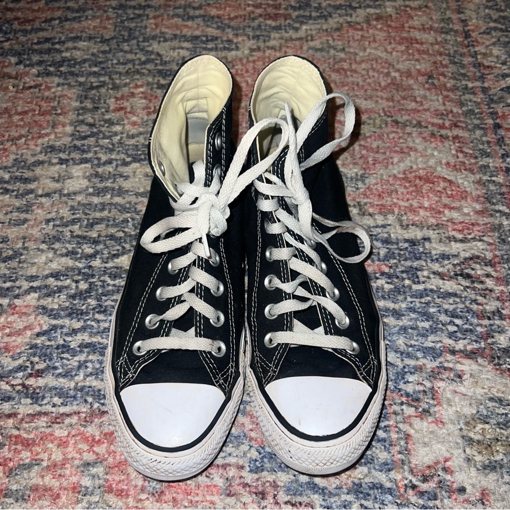 Converse Black and White High-Tops